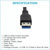Unbranded Micro USB 3.0 Cable High Speed Data SYNC For