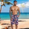 FT FENTENG Mens Swim Trunks with Boxer Brief Compression Liner,