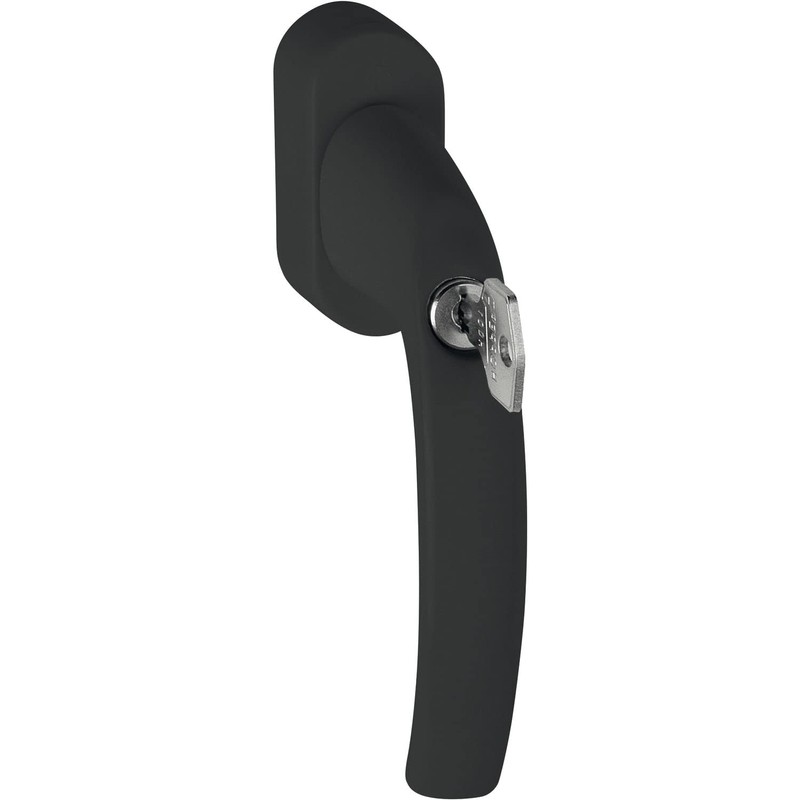 HOPPE 11618243 ATLANTA-Secustik 90° Window Handle Matte Black 7 x