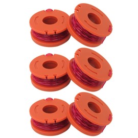 HaeKap 6 Pcs WA0010 10-Foot Grass Trimmer/Edger Spool Line Replacement for Worx series trimmers/edgers: wg150-wg175