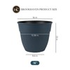 The HC Companies 16 Inch Brookhaven Decorative Round Planter -