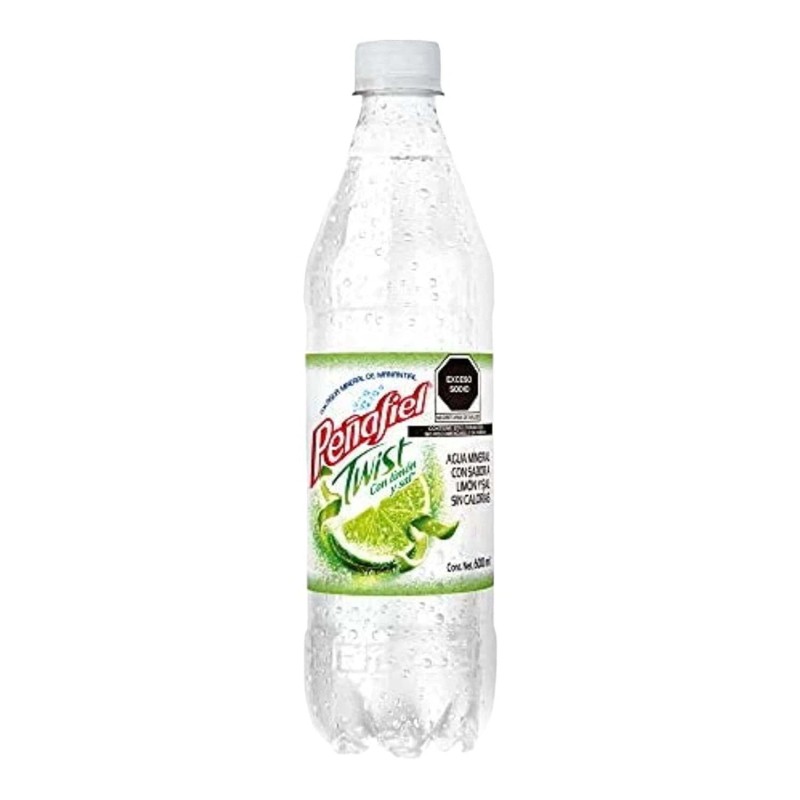 Peñafiel Manantiales Penafiel Twist Limon Bottle, 12 Pack, 20.2 fl