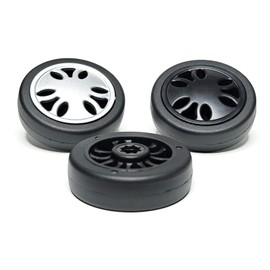 4PC Suitcase Replacement Wheels 2in Spinner Wheel Rubber Mute Flexible Smooth for Damaged Luggage Trolley Caster Repair