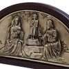 Jorvina / Sagrada Familia retablo Dorado con Base de Madera