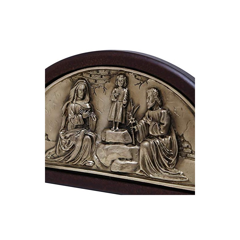Jorvina / Sagrada Familia retablo Dorado con Base de Madera