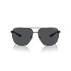 A|X ARMANI EXCHANGE Men's AX2047S Aviator Sunglasses, Matte Black/Dark Grey,
