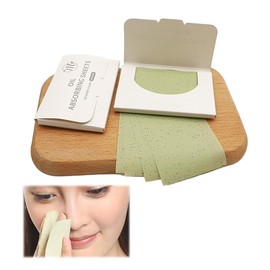 OHREN 2 Stück Ölabsorbierende Gesichts-Löschpapier für Männer und Frauen (200 Blätter) (Grüntee)