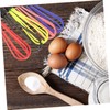 FOMIYES 5-pack Random Plastic Salon Hairdresser Dye Whisk Stirrer for