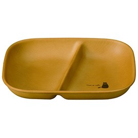 Masakazu CHAT DU CAFE Square One Plate, Brown, Size: Approx. W6.7 x D8.4 x H1.2 inches (17 x 21.4 x 3 cm) 27087