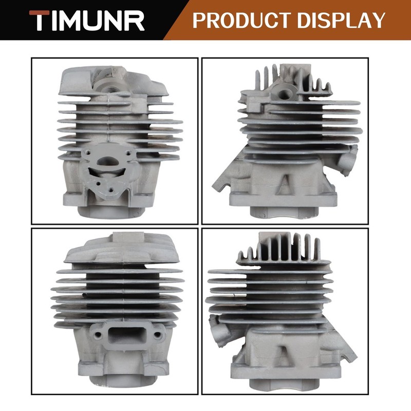 Timunr 44.7mm Cylinder Piston Gasket Kit Replacement for Stihl MS261