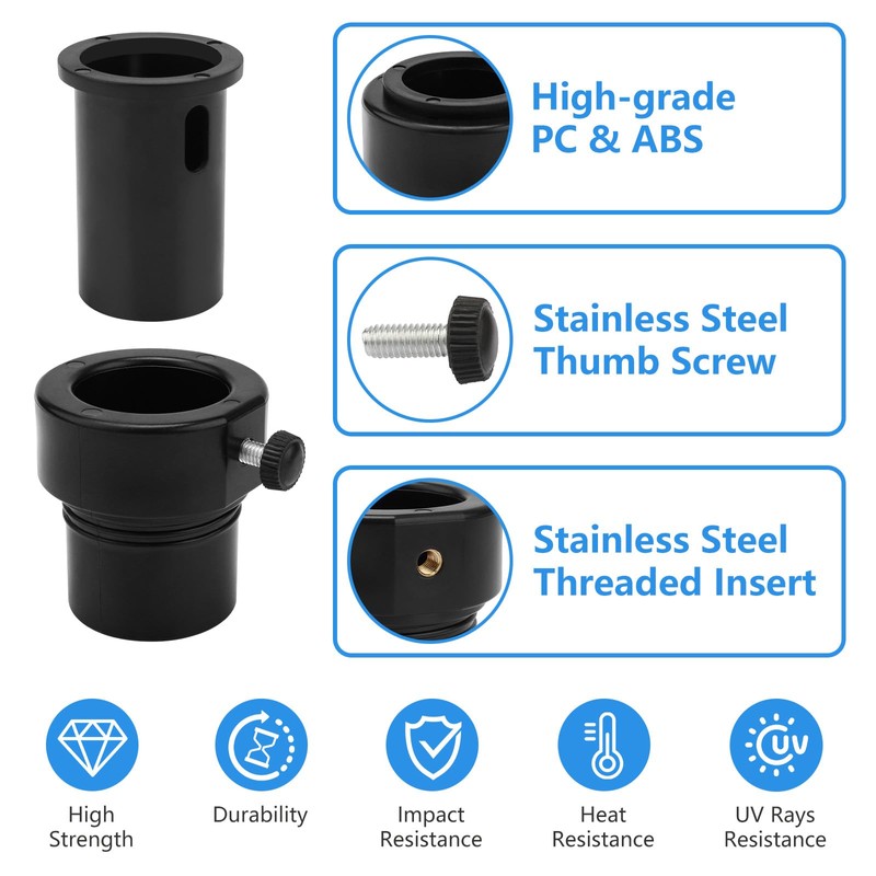 XCWT Pool Umbrella Pole Stabilizer Sleeve Adapter - Fit 1.5"