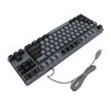 Gaming Keyboard 87 Keys ABS Keycaps RGB Backlit Contrast Color