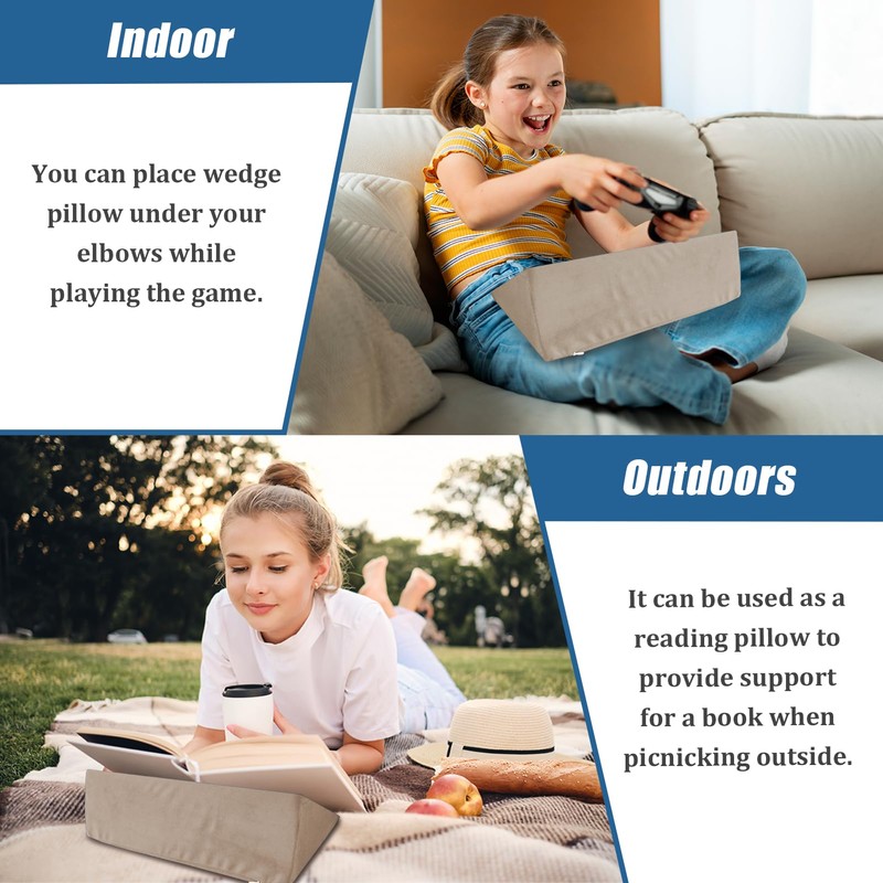 Small Wedge Pillow, Wedge Pillow for Bed Sores, Positioning Pillow,