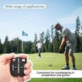 Medsuo 2pcs Golf Score Indicator 2 Player Stroke Counter Clicker Portable Golf Handy Count Shot for Different Kinds of Competitions and Games