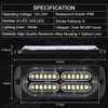 LINKITOM 4pcs Ultra Slim Sync Feature 24-LED Car Truck Surface
