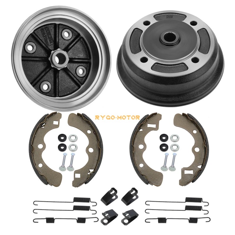 M MATI Rear Brake Drums & Brake Shoes For Kawasaki