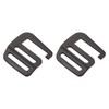 sourcing map Metal G Hooks Webbing Buckles, 2Pcs 0.98" 25mm