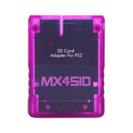 Acogedor Adaptador de Tarjeta SD MX4SIO SIO2SD para PS2, Expansión de Tarjeta de Memoria para Lector de Tarjetas de Memoria de Repuesto SIO para Consola PS2 Fat(Púrpura)