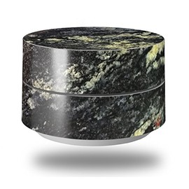 Skin Decal Wrap for Google WiFi Original Marble Granite 03 Black (Google WiFi NOT Included) by WraptorSkinz