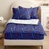Yadangxiawa Kids Comforter Set,Zipper Bedding Twin for Boys,Baseballs Printed Comforter