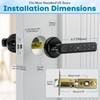 Zengtumy Fingerprint Door Lock, Door Locks for Bedrooms, Biometric Door