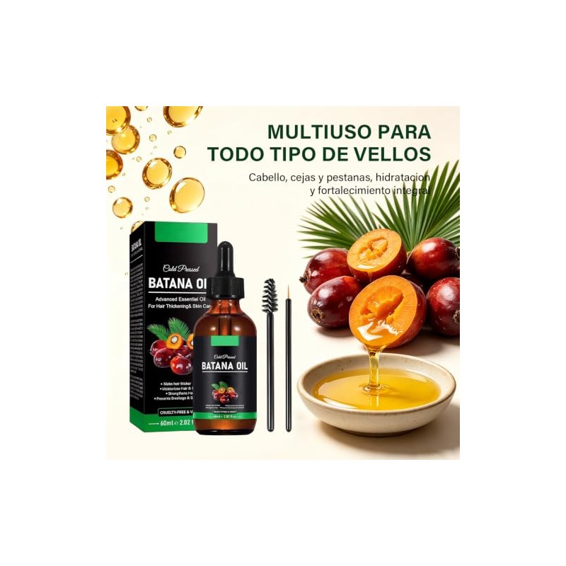 2PCS El Aceite Capilar Batana, mejora las Puntas Abiertas.