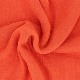 moonbow Plain Scarf Women's 20% Cotton 80% Viscose with Fringes - Modern and Fashion Women's Stole - Long and Rectangular Scarf 180 cm x 90 cm - Thin and Soft Scarf, orange