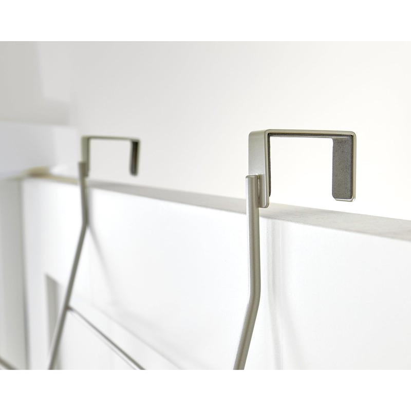 iDesign Over-The-Door Double Hook Rack with Towel Bar and Accessory