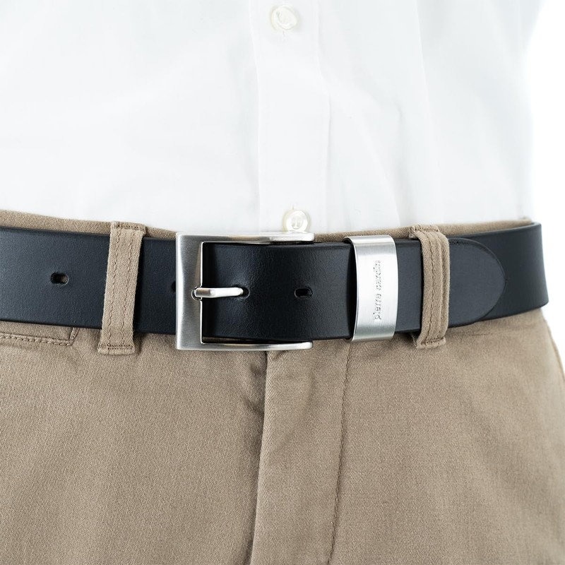 Pierre Cardin men’s genuine buffalo leather belt, XXL, customisable -