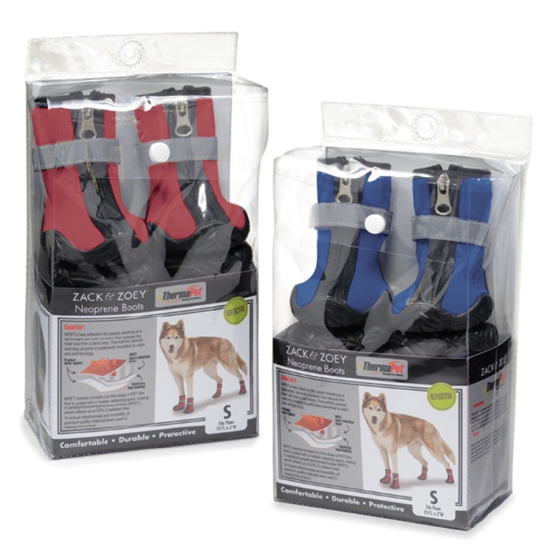 Zack & Zoey ThermaPet Neoprene Boots, Blue, Medium