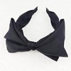Black Big Bowknot Headband Bows Head Bands Wide Knotted Headbands