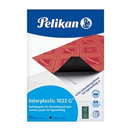 Pelikan Interplastic 401026 Carbon Paper A4 Black 10 Sheets