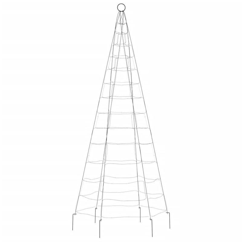 vidaXL Christmas Tree Light - LED Fairy on Flagpole -