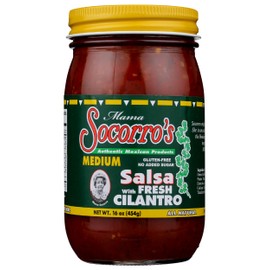 Mama Socorro's Medium Salsa with Fresh Cilantro, 16 OZ