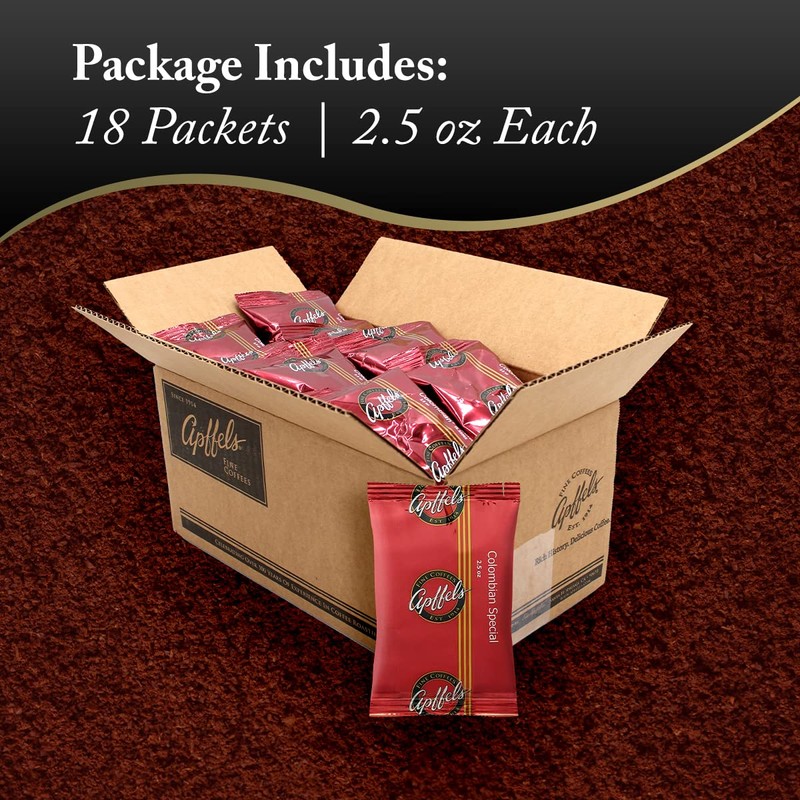Apffels Colombian Special – Ground, Medium Roast, 100% Arabica Coffee