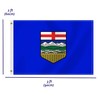 2×3 FT Alberta Flag, Medium 60×90 CM AB 100D Canada