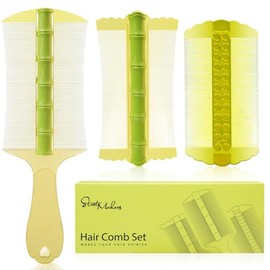 START MAKERS Juego de 3 Peines Anticaspa: Peines de Dientes Extrafinos para Mujeres, Hombres Y Niños. Elimina Piojos Y Acondiciona El Cabello. Cuidado Y Aseo Personal.