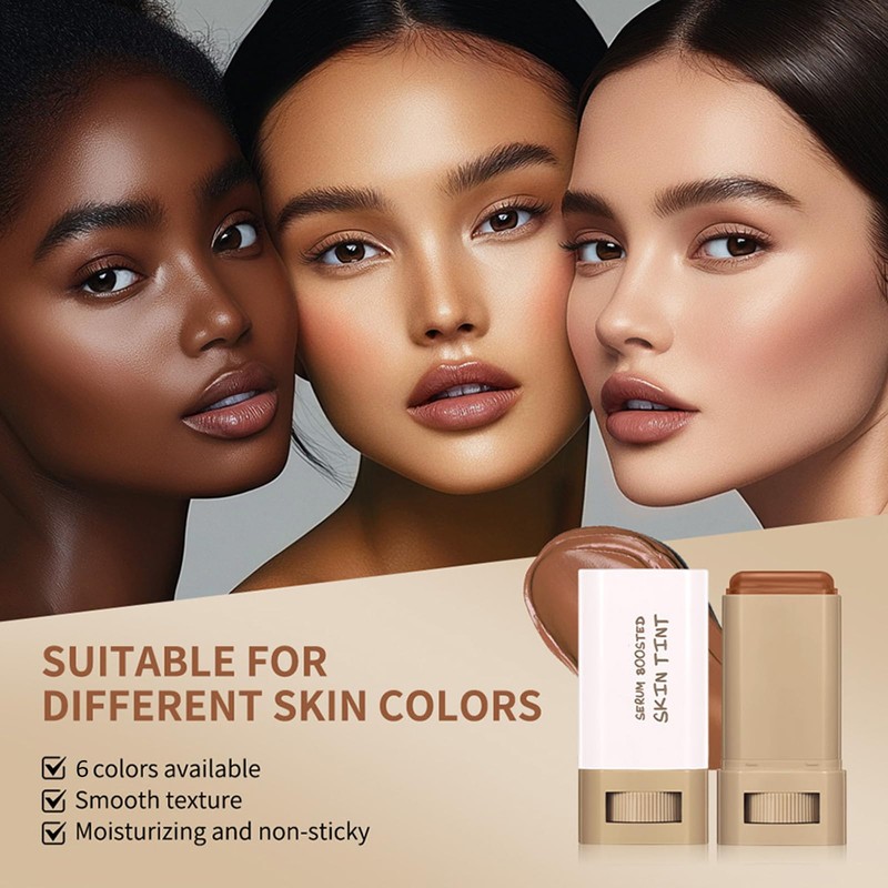3 Pcs Beauty Balm Serum Boosted Skin Tint Foundation Stick