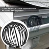 ZDSFSD 4PCS Gutter Guard Downspouts Filter Strainer Preventing Leaf Debris