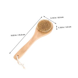 TOVINANNA Exfoliating Body Scrubber Body Brush Massager Skin Brush for Dry Brushing Bamboo
