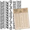 NAKLEO DIY Reusable Plastic Stencil - Greek Ornaments Geometric -