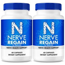 (2 Pack) Nerve Regain Capsules – Original NerveRegain Formula with a Premium Blend to Help Support Nerve Comfort, Daily Renewal & Overall Well-Being | Just 2 Easy-to-Swallow Pills a Day (120 Capsules)