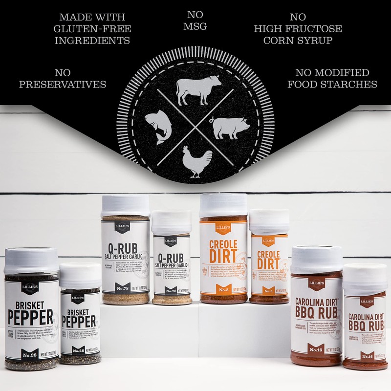 Lillie’s Q - Q-Rub BBQ Rub, Salt-Based BBQ Rub, All-Purpose