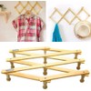 Maestro craft Wooden Wall Hanger, Expandable 10 Peg Coat Rack,
