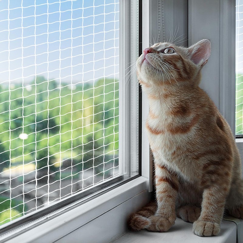 QILUCKY Polyester Fibre Cat Protection Net for Balcony, Can Be