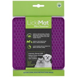 LickiMat Mini Classics - Interactive Pet Feeding Mat for Dogs, Slow Feeder with Modern Design, Enrichment for Family Bonding and Anxiety Relief
