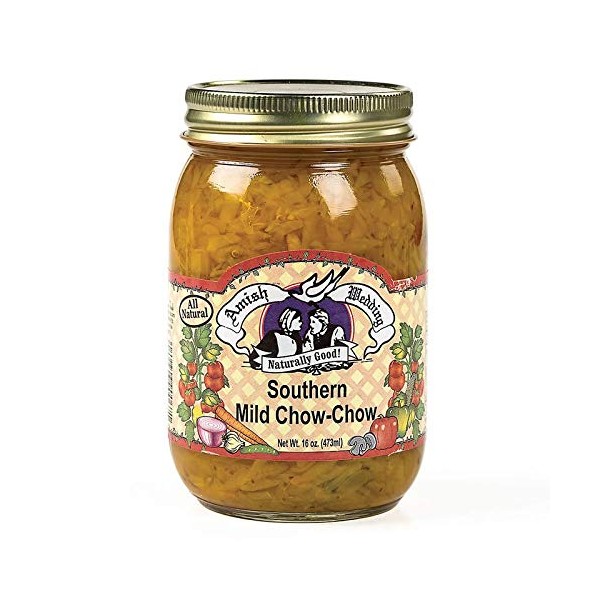 Amish Wedding Southern Chow-Chow Mild Spice Relish Pack of 2