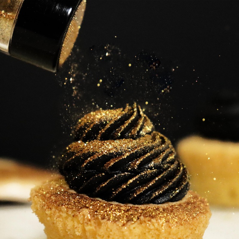 PME Edible Lustre Sprinkle Snow - Gold (10g)