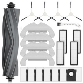 AnDongo - Paquete de 20 accesorios de repuesto para aspiradora robot Dreame D10 Plus Gen 2, 1 cepillo para polvo principal, 4 filtros, 6 bolsa de...  