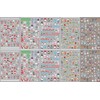 Package includes: 10 pieces Christmas nail stickers, multiple Christmas elements